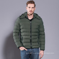 custom 2021 popular high quality solid color fashion puffer jacket for men